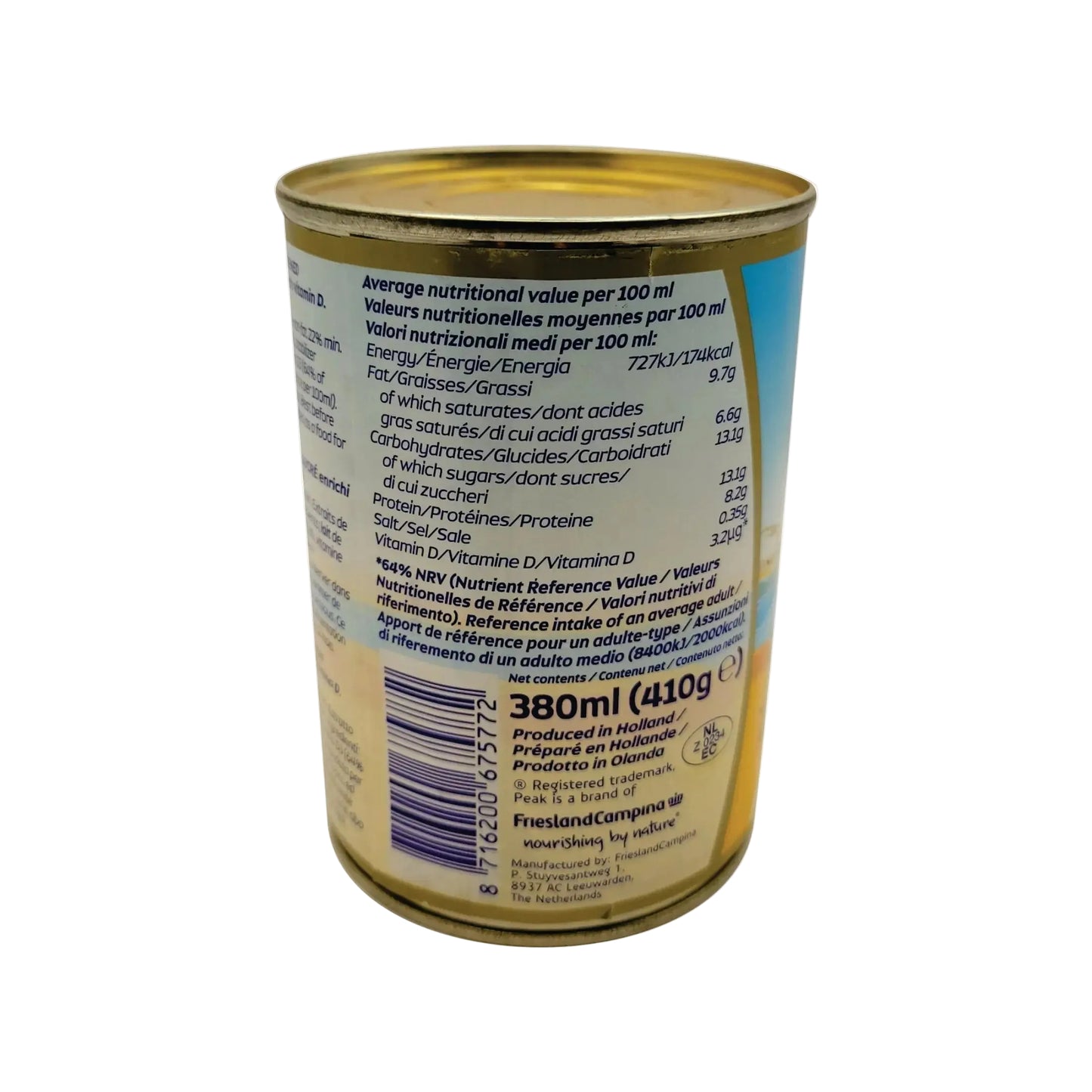 Peak Evaporated Milk 13z/380ML