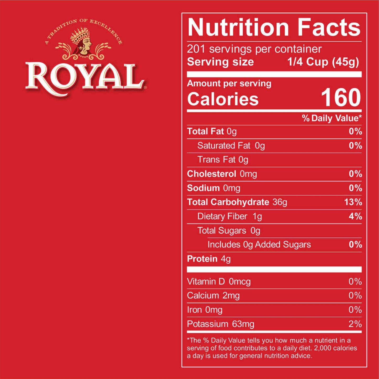 Royal, Basmati Rice, 20 lbs